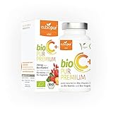 bioC++ natürliches Vitamin C | Bio-Vitamin C | Nahrungsergänzungsmittel Pulver Kapseln | hochdosierter Bio Hagebutten-extrakt und Bio Acerola-extract | naturreines Vitamin C mit Bio-Siegel