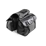 Motorrad Satteltaschen Canvas wasserdichte Werkzeug Aufbewahrungstasche für Motorradgepäcktaschen Travel Knight Rider für Touring Motorrad Box (Schwarz)