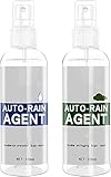 100 ml Auto-Glas-Beschichtungsmittel – Auto-Glas-Anti-Beschlag-Spray, Anti-Beschlag-Regen-Spray, regenfest, Nano-Regenentferner für Fenster, Windschutzscheiben, Spiegel, Duschtüren (gemischt, 2 Stück)