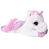 TE-Trend XL Einhorn Kuscheltier Kuschelpferd Plüschtier Stofftier Unicorn 45cm lila Glitzerhorn weiß