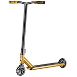 Albott Pro Stunt Scooter - Kickscooter Funscooter mit ABEC 9 Kugellagern und 110mm Aluminium Wheels, Tretroller, Roller für Jungen Intermediate Pro ab 8 Jahren Gold