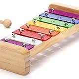 SCHMETTERLINE Holz-Glockenspiel Set mit Holzschlägeln & Notenheft inkl. - Musikinstrument für Kinder ab 3 Jahren - Fördert musikalische Früherziehung & Kreativität