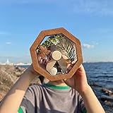 deeyeo Natural Wood DIY Kaleidoscope Kit, Kaleidoskop Für Kinder Weihnachten DIY Kaleidoskop Set Kaleidoskop, Natürliche Materialien Top Sinnesspielzeug Aus Holz Handgemachte Nostalgische-21 Modelle