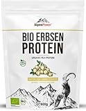 AlpenPower BIO ERBSENPROTEIN 600 g I 100% reines Erbsenprotein-Isolat I Ohne Zusatzstoffe I Vegan & vielseitig anwendbar I Hochwertiges Eiweiß-Pulver mit 85% Proteingehalt