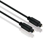 HDSupply TC020-050 Toslink S/PDIF Audio Kabel, optisch LWL, Stecker-Stecker, Ø 5,0mm, 5,00m, schwarz