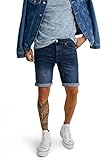 C&A Herren 5-Pocket Shorts Regular Baumwolle|Stretch|Denim|Polyester Jeans-dunkelblau W38