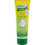 efasit Fuß Balsam, Fußcreme für trockene Füße und zur täglichen Pflege, mit Beinwell, Kamille, Jojoba- und Rosmarinöl, Vegan