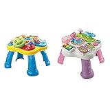 Vtech Baby Abenteuer Spieltisch – Bunter Babyspieltisch mit 6 Spielfeldern und interaktiven Elementen & Baby Abenteuer Spieltisch pink – Bunter Babyspieltisch mit 6 Spielfeldern