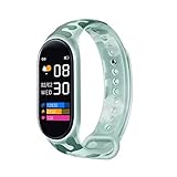 Aktivitätstracker Kinder Armband,Pedometer Fitness Uhr Schrittzähler Jungen IP68 Wasserdichter Smartwatch Sportuhr Mädchen smartes Band Fitness Tracker mit App für Android iOS Smartphone ( Color : Grü