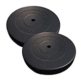 GORILLA SPORTS® Hantelscheiben - Einzeln/Set, 1,25kg, 2,5kg, 5kg, 7,5kg, 10kg, 15kg, 27,5kg, 30kg Gewichte, 30mm Bohrung, aus Kunststoff - Gewichtsscheiben, Hantelscheiben-Set, Hanteln