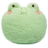 Shownicer Plüschtier Stofftier Kawaii Frosch-Plüsch-Kissen 35cm, Kuscheltier Tier Plüschkissen Spielzeug, Geschenk für Kinder Mädchen Jungen, Schmusetier für Kuscheltierliebhaber