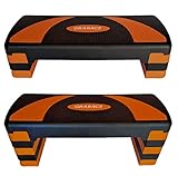 Stepper Aerobic-Fitness-Steppbrett 78x29cm höhenverstellbar 10-15-20-25-30cm Hometrainer Fitnesstraining Workoutfür Zuhause rutschfest Step für Aerobic, Fitness, Home Step, Step-Bench (5-Stufen)