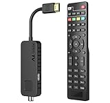 Dcolor DVB-T2 Digitaler terrestrischer Decoder - HDMI TV Stick, Dolby Audio HD 1080P H265 HEVC Main 10 Bit, Unterstützung USB WiFi / Multimedia / PVR [Inklusive 2in1 Universal-Fernbedienung]