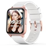 Smartwatch Damen, 1.69 Zoll Armbanduhr mit personalisiertem Bildschirm, Musiksteuerung, Herzfrequenz, Weiblicher Gesundheits Tracker, Körpertemperatur,IP67 Wasserdicht Uhr für iOS Android