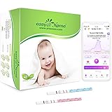 Easy@Home 40 Ovulationstest + 10 Schwangerschaftstest: Fruchtbarkeitstest für Frauen Kinderwunsch: Empfidlich Eisprung Teststreifen 25 mIU/ml mit über 99% Genauigkeit - 40 LH + 10 HCG Test