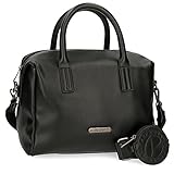 Pepe Jeans Salma Bowling-Tasche, Schwarz, 31 x 19 x 15 cm, Kunstleder