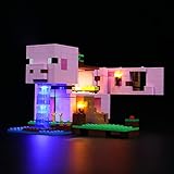 Beleuchtung Licht Set Für Lego Minecraft The Pig House - LED Beleuchtungsset Kompatibel Mit Lego 21170 (Nicht Enthalten Lego Modell)