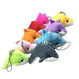 Toyvian 5 stücke Plüsch Kleine Delphin Anhänger Plüsch Kleine Delphin Decor Anhänger für Schlüsseltasche Telefon (Zufällige Farbe)