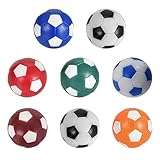 8 Stück Tischfußball 32mm Mini Kickerbälle Profi Tischkicker Mehrfarbig Ersatz Bälle für Erwachsene Kinder Fußball Tisch Spiel Bedarf