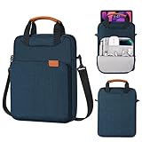 MoKo Schutztasche Kompatibel mit Pad Pro 11 2021-2018, iPad 10.2, iPad Air 4 10.9, iPad 9.7, Galaxy Tab A 10.1, Polyester Tablet Tasche mit Griff&Schultergurt, Sleeve Case für 9-11 ZollTablet, Indigo