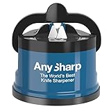 AnySharp Messerschaerfer mit Saugnapf, Blau