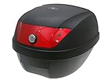 Universal Motorradkoffer Top Case Motorrad Motorroller Quad Koffer schwarz 28L