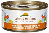 almo nature Megapack Katzenfutter nass - Huhn und Thunfisch - 6er Pack (6x70g)