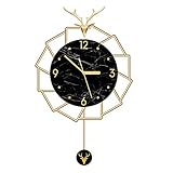 Wanduhr für Wohnzimmer Dekor Licht Luxusuhr Wanduhr Wohnzimmer Minimalistische Heimdekoration Mode Kreative Persönlichkeit Wanduhr Dekoration Uhr Hängende Wanduhren Batteriebetrieben