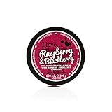 I Love Raspberry & Blackberry Body Butter, Made With 87% Naturally Derived Ingredients Including Shea Butter & Coconut Oil For Soft & Hydrated Skin, Moisturising & Lightly Scented, Contains Natural Fruit Extracts, Vegan-Friendly - 200ml