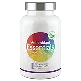 Antioxidant Essentials I Antioxidantien Vitamin-Komplex I Immun Akut I Pflanzen- Vitalpilz- Mischung mit Vitamin C, Vitamin E und Selen I 60 Kapseln von Valuelife