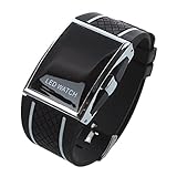 Lodokdre Neu LED Uhr Luxux und Fashion Frauen Digital Sport Armband Armbanduhr für Damen Kleiden Uhren Uhr Schwarz-Weiße Linie