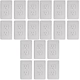 Toddmomy 18-Teiliger Baby-Steckdosen-Wandschutz für Kinder Power Plates Proofing Child Outlet Covers Outlets Elektrischer Stecker Selbstautomatisch Kindersicherung