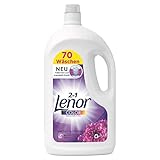 Lenor Waschmittel Flüssig, Flüssigwaschmittel, Color Waschmittel, 70 Waschladungen, Farbschutz, Amethyst Blütentraum, 3.85L