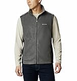 Columbia Herren Steens Mountain Fleece-Weste, Grill/Schwarz, Large