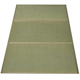 GOLIBER Tatami Matte für Futon Matratze Japanisch (Shikibuton) - Hergestellt aus Natürlichem Gras, Frischer Geruch – Ideal für Schlafen auf dem Boden und Rückenschmerzen (Queen)