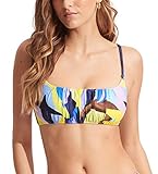 Seafolly Damen Bralette Top Badeanzug Bikini, Tropfest True Navy, 36