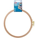 Prym 611677 Buchenholz mit Schraube 8 mm x 19 cm Stickrahmen, Polyester, beige, Ø ca. 8 mmx18,5 cm