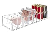 Seitop Abnehmbar Kosmetik Organizer 8 Fächern Make-Up Aufbewahrungsbox Quadratische Schubladenbox Kosmetikbox Schminkaufbewahrung für Dresser Schlafzimmer Schminktisch, Durchsichtig