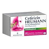 Cetirizin Heumann 10 mg Filmtabletten Antiallergikum, 100 St. Tabletten