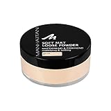 Manhattan Soft Mat Loose Powder, Loses Puder zum Mattieren und Baken des Teints, Farbe Beige 2, 1 x 20g