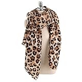 Amorar Frauen Winter Warm Cashmere Pashmina Schal Wrap Leopardenmuster Licht Langen Schal Nackenwärmer