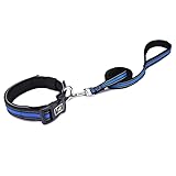 Grbewbonx Haustier-Katzen-Hundehalsband Mit Reflektierendem Seil, Verstellbarem Halskettenriemen, Leuchtende Schnallen, Halsband, Haustierprodukte