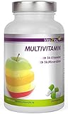 Multivitamin 240 Kapseln - 28 Vitamine & Mineralien - Vitamin von A-Z - Hochdosiert - Premium Qualität