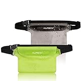 KUPBOX 2 Stück wasserdichte Tasche mit Verstellbarem Gurt wasserdichte Beutel,100% wasserdichte Bauchtasche Handytasche Handyhülle für Wassersport/Strand/Schwimmen/Bootfahren