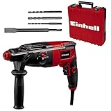 Einhell Bohrhammer TC-RH 620 4F Kit (620 W, pneumatisches Schlagwerk, 2,2 J Schlagstärke, Hammerbohren, Bohren, Meißeln mit & ohne Fixierung, SDS-Plus, Dauerlaufarretierung)