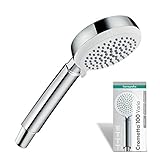 hansgrohe Duschkopf Crometta 100 (Regendusche, 4 Strahlarten), weiß/chrom