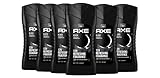 Axe 3-in-1 Duschgel & Shampoo Black für langanhaltende Frische und Duft dermatologisch getestet 250 ml (6er Pack)