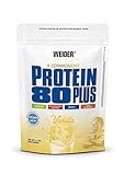 WEIDER Protein 80 Plus Mehrkomponenten Protein, Vanille, Eiweißpulver für cremige, unverschämt leckere Eiweißshakes, Kombination aus Whey, Casein, Milchprotein-Isolat und Ei, Fett- & Zuckerarm