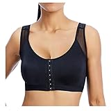 MeirY BH für Senioren Frauen Frontverschluss Haltungskorrektor Body Shaper BH Volle Unterstützung Nahtloses Bandeau