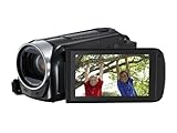 Canon Legria HF R406 Full-HD Camcorder (3,2 MP, 32-fach opt. Zoom, 7,5cm (3 Zoll) Touchscreen, bildstabilisiert, USB) schwarz